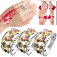 Women Magnetic Therapy Ring Torina Crystal Quartz Ionix Ring Ionix Therapy Quartz Crystal Ring for Weight Loss Lymph Drainage