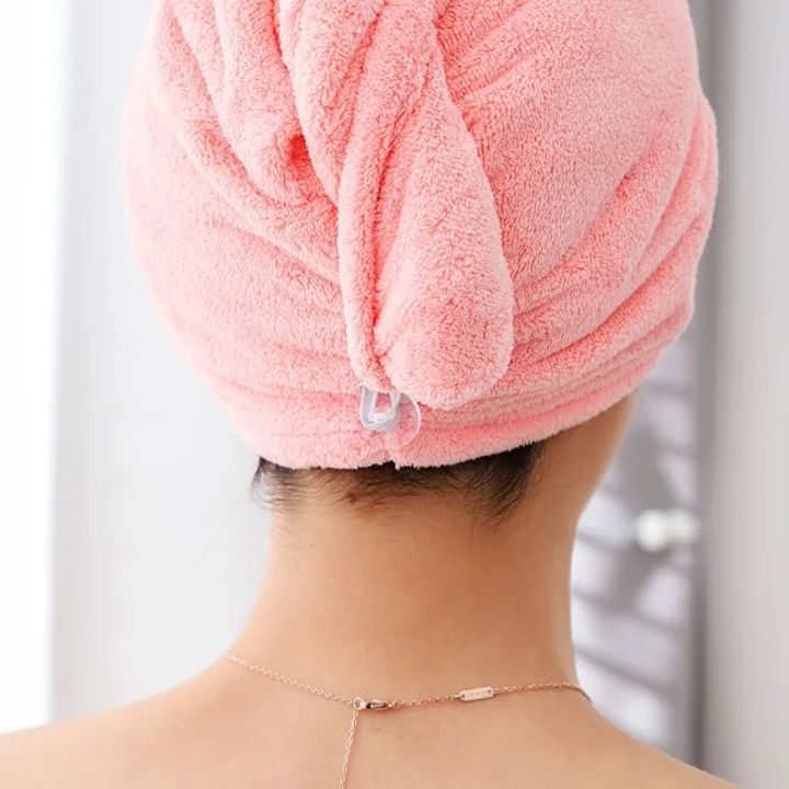 xiaoli-clothing-madam-coral-velvet-ชุดอาบน้ำสองชิ้น-new-hair-drying-cap-tube-top-bath-dress-quick-dry-super-absorbent-soft-thicken-towel-suit