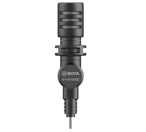 boya-by-m100uc-mininature-condenser-microphone-type-c-ไมโครโฟนคอนเดนเซอร์-พับได้-หมุนได้-180-ของแท้-ประกันศูนย์ไทย-2ปี