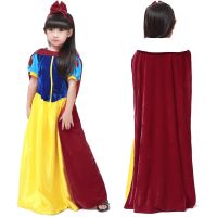 Adult Kids Cosplay Snow White Dress Costumes Snow Queen Costume Dress Cartoon Princess Snow White Halloween Party Clothing