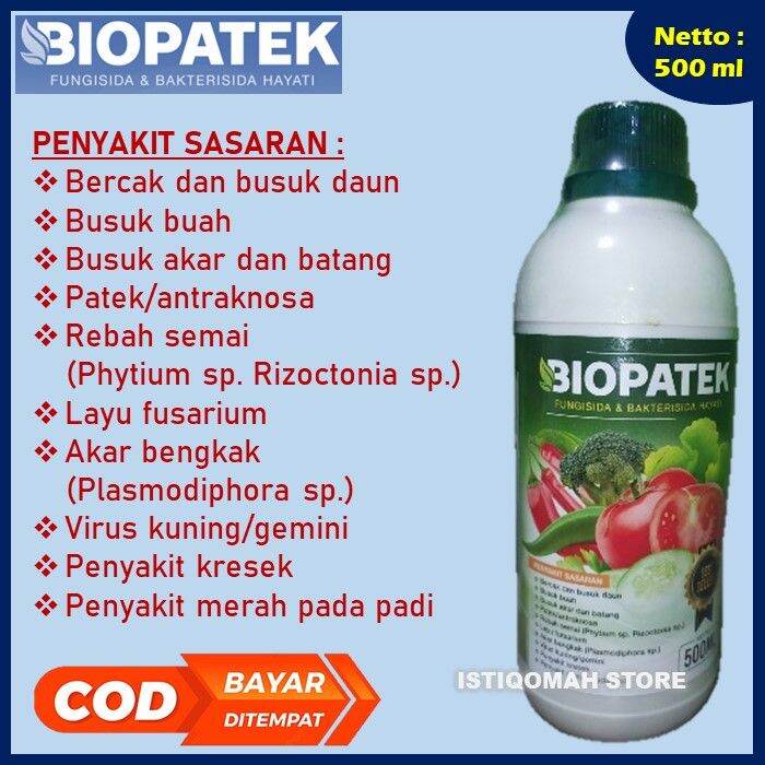 Promo Cod Biopatek Fungisida Hayati Obat Hama Patek Antraknosa Bercak