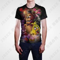 ฤดูร้อนแฟชั่นเสื้อยืดพิมพ์ลาย Fnaf เสื้อยืดแขนสั้นสำหรับผู้ชายเสื้อยืดลำลองเสื้อลำลองผู้ชายแขนยาวการ์ตูนอนิเมะ