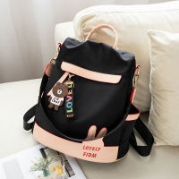 Anti-theft backpack womens bag fashion wild Oxford cloth bag canvas travel small backpack student school bag