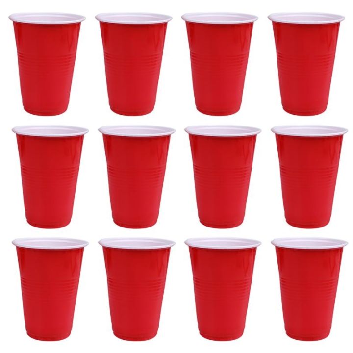 hot-lzliogwohiowo-537-48ชิ้นทิ้งถ้วย-pp-ถ้วยพลาสติกแก้วเบียร์พรรคถ้วยถ้วยเบียร์คู่พรรคปิงปองเกมถ้วยเบียร์ถ้วยเบียร์