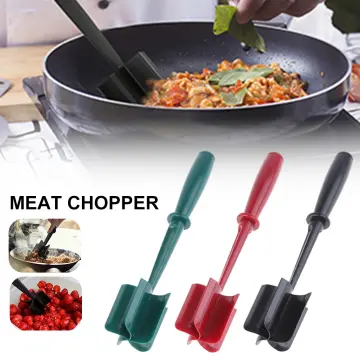 Meat Chopper, Ground Beef Masher, Heat Resistant Meat Masher for Hamburger  Meat, Nylon Hamburger Chopper Utensil, Meat Ground, Non Stick Mix Chopper,  Mix and Chop Meat Masher Tool 