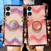 TYH Flashing Waves phone cases For OPPO Reno 8T reno8t 5G 4G Anti-vibration case Finger ring bracket quadrilateral anti-drop casing