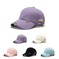 【NOV】 2022 New Original Korean Version Ins Bright Color Fashionable All-Match Baseball Cap Female Face Small Exquisite Side Embroidered Simple Male