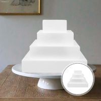 ☫☾♂ Cake Dummystyrofoam Polystyrene Tier Display Fondant Window Model Shapes Square Crafts Circlesset Molds Practice Fake