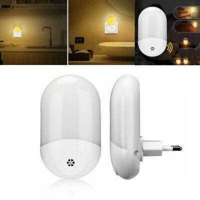 Automatic LED Motion Sensor Night Light Wall Plug In Dusk to Dawn Sensor Light Lamp Warm White USUKEU Plug for children girl