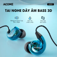 Tai nghe nhét tai Acome ACE01 tai nghe dây hợp kim nhôm đàn hồi thiết kế