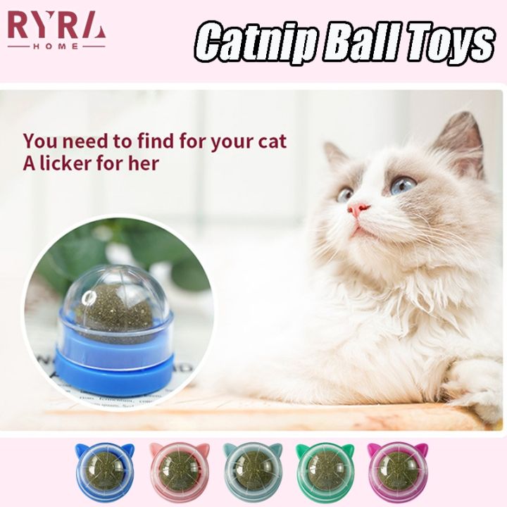 catnip-balls-wall-stick-on-removes-hair-to-promote-digestion-snacks-supplies