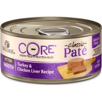 (พร้อมส่ง) Wellness Core Classic Pate Turkey&amp;Chicken Liver สูตรลูกแมว ขนาด85g &amp;156g อาหารเปียกเกรดโฮลิสติกจากอเมริกา