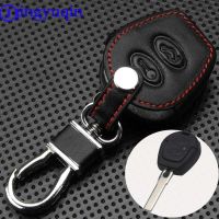 wenminr jingyuqin Leather Car Key Case Cover For Seat Ibiza Leon Toledo Mii Altea Cordoba Arosa Alhambra Exeo FR For VW Sharan 2 ButtonS