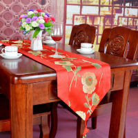 กระดาษสีแดงผ้าลายผ้าไหมจีนผ้าปูโต๊ะงานแต่งงานแบบดั้งเดิมของจีนของขวัญจากประเทศจีน HJS ผ้าปูโต๊ะจากประเทศจีน