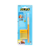 คัตเตอร์ OLFA รุ่น AK-1 ขนาด 6 มม. สีเหลือง