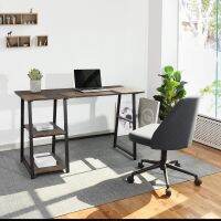 ถูกที่สุด! โต๊ะทำงานสไตล์โมเดิร์นแบบมีชั้นวาง Computer desk with shelf