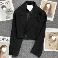 [COD] Small suit jacket short black womens 2022 spring all-match fashion thin student