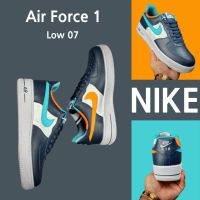 2023 Original （Real shot） A F 1 Low 07 white blue orange sneakers shoes running shoes shoes