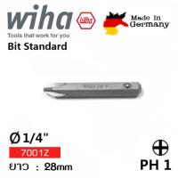 WIHA ดอกไขควงปากแฉก ขนาด PH1x28mm Order No.04717