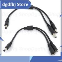 Dgdfhj Shop 10A 18awg 19V 24V 12v 2 way DC 1 male to 2 male female Splitter connector Power supply adapter extension Cable 5.5x2.1mm Plug