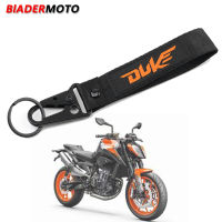 สำหรับ KTM Duke 125 390 690 200 RC200 RC125อุปกรณ์มอเตอร์ไซค์สองด้านเย็บปักถักร้อยพวงกุญแจพวงกุญแจโซ่พวงกุญแจ