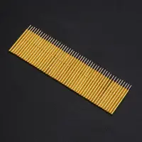 50pcs Spring Pressure Test Probe Pogo Pins P75-B1 Needle Tube Dia 1.02mm Gold Thimble for Conductive Test Tools