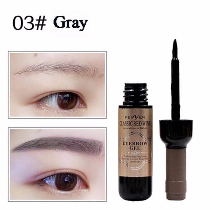 เครื่องสำอางเกาหลี-eyebrow-gel-perfect-waterproof-3d-eyebrow-cream-tattoo-eyebrow-gel-ไวน์แดงสักคิ้วติดทนนาน-waterproof-setting-gel-tint-waterproof-dehulling-dye-เจลคิ้วหลัก-เครื่องสำอางค์แต่งหน้าตา-ข