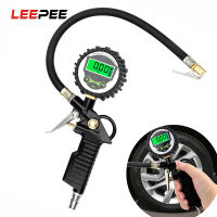 LEEPEE Car EU Tire Air Pressure Inflator Gauge LCD Display LED Digital Backlight Vehicle Tester Inflation Monitoring Manometer