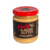 ?Products organic ? Pics Brand เนยอัลมอนด์ ไม่เติมน้ำตาล Almond Butter (195g) ?