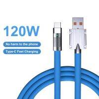 1M 120w 6A Super Fast Charge Type C Liquid Silicone Cable Quick Charge Usb Cable For Xiaomi Redmi Huawei Samsung iPhone 14 13 12Cables Converters Cabl