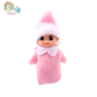 VEW8 8cm Toddler Baby Elf ตุ๊กตาตุ๊กตาบ้านอุปกรณ์เสริมเด็กคริสต์มาสสำหรับเด็ก