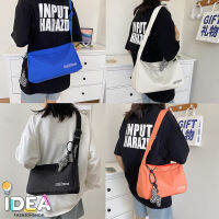 ideafashionshop(ID1851) กระเป๋าสะพายข้างKoNBAG ผ้าอ๊อกซ์ฟอร์ด (แถมที่ห้อย)