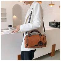 ZZOOI New flowers Pendant Handbag Womens fashion Boston bags single shoulder bag ladies crossbody bag PU messenger bag