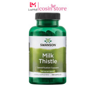 Viên Uống Swanson Milk Thistle 500mg 100 viên của Mỹ Detoxification
