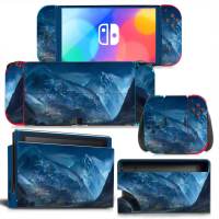 GAMEGENIXX สวิทช์ Oled สติกเกอร์ผิวเนบิวลาออกแบบไวนิลป้องกัน Wrap ฝาครอบชุดสำหรับ Nintendo Switch Oled คอนโซล-hjgytyuuiytt