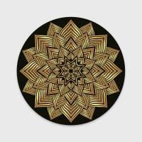 Metal Flower Mandala Round Carpets for Bed Room Living Room Decoration Salon Morocco Persian Mats Ethnic Area Rugs Chair Cushion