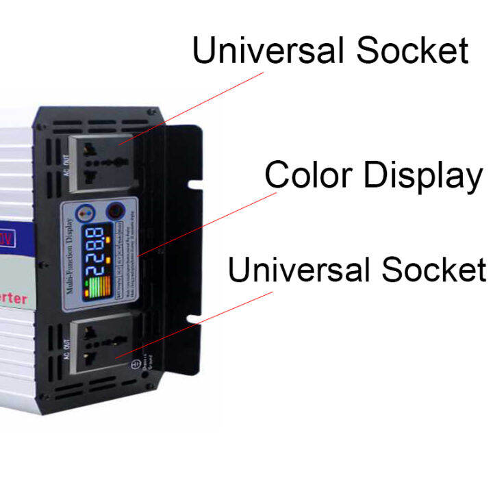 อินเวอร์เตอร์12v-24v-48v-60v-ไปยัง-ac-220v-6000w-8000w-หม้อแปลงแปลงแรงดันไฟฟ้าคลื่นไซน์บริสุทธิ์ตัวแปลงไฟในรถยนต์