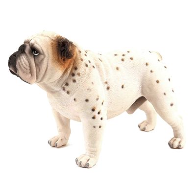 Bulldog Simulation Dog Model Figurines Desktop Ornaments Collection Home Office Decoration Craft Gift Kid Gifts