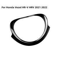 For Honda Vezel HR-V HRV 2021 2022 Interior Car Steering Wheel Ring Panel Cover Trim Decoration Frame Bright Black