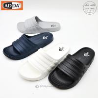 ADDA รองเท้าแตะแบบสวม สีล้วน มาใหม่ รุ่น 55r05 (สี ดำ/ขาว/เทา/กรม) ไซส์ 4-10 (36-44)