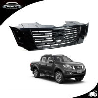 กระจังหน้า เทียม สีดำเงา+ดำด้าน Nissan  Aftermarket Np300 Navara D23 ประตู ปี2016 - 2019 มีบริการเก็บเงินปลายทาง