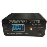 【hot】✱  Medidor de Onda Curta e Potência SWR HF 1.8MHz-50MHz 0.5W-120W SWR Bateria OLED FM AM CW