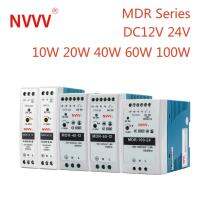 NVVV Série MDR Switching Power Supply Transformador de Estabilizador de Tensão AC para DC Trilho Din 12V 24V 10W-100W 110 V 220V