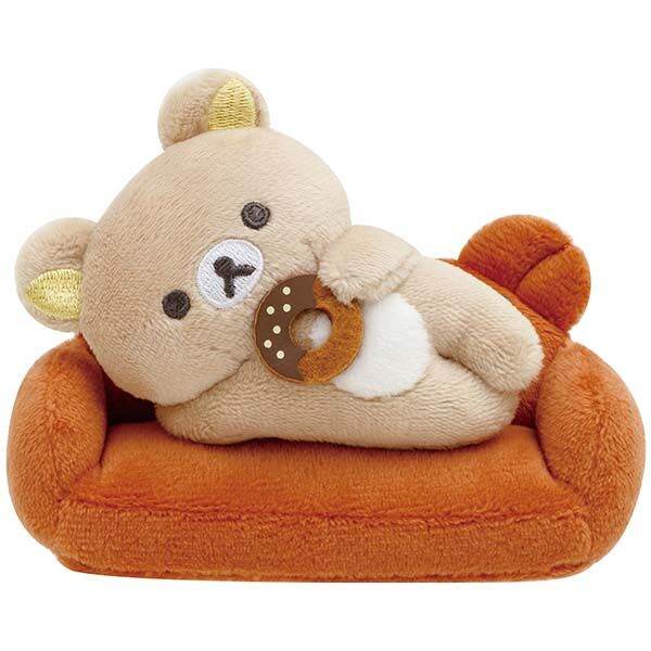Rilakkuma Plush Set of Rilakkuma and Sofa from 'Basic Rilakkuma Home