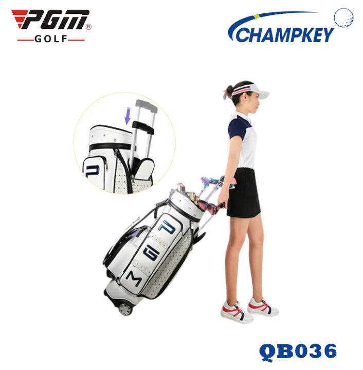 champkey-ถุงกอล์ฟ-pgm-จุของได้เยอะ-qb036-แข็งแรง-ทนทาน-มีสีขาวให้เลือก-golf-bag