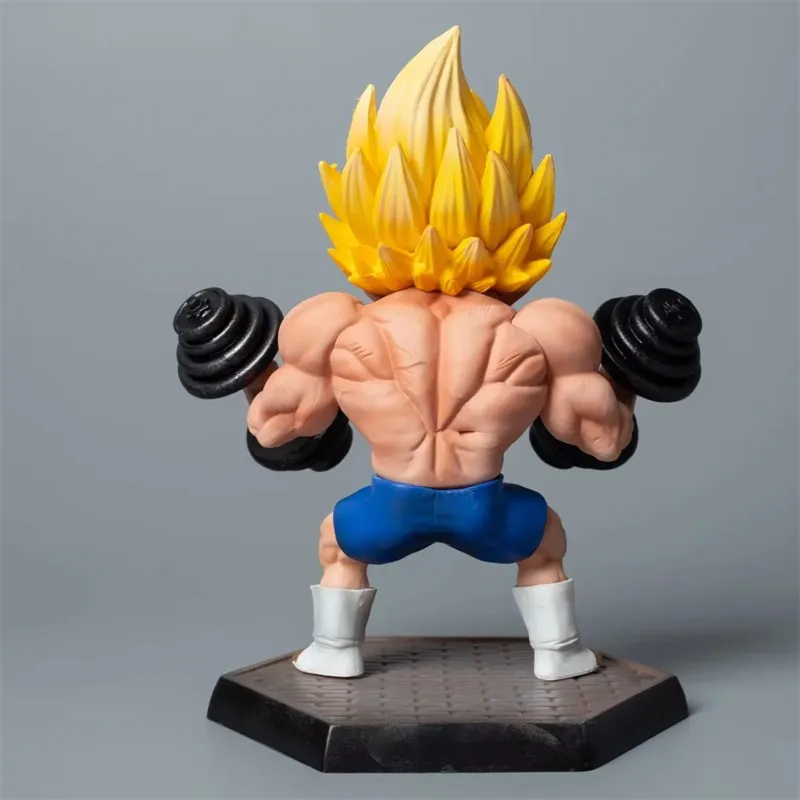 Dragon ball z muscle fitness filho gohan vegeta super saiyan figura de ação  son goku anime estatueta pvc modelo brinquedo chirstmas presente