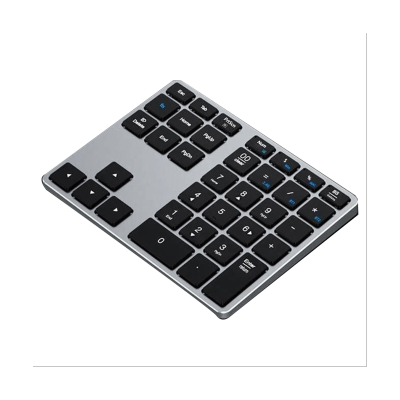1 Set Bluetooth Number Pad 35 Keys Numeric Keypad Portable Slim Bluetooth Numpad for Laptop, Mac,PC, Desktop