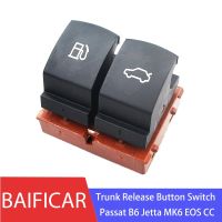 Baificar Brand New Chrome Fuel Tank Door Trunk Luggage Release Button Switch 35D959903 For VW Passat B6 Jetta MK6 EOS CC