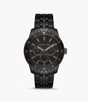 นาฬิกาข้อมือผู้ชาย MK7157 MICHAEL KORS Cunningham Multifunction Black Stainless Steel Men Watch