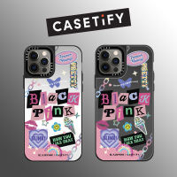 Drop proof CASETIFY Mirror phone case for iPhone 15 15pro 15promax 14 14promax 13 13promax Side printing hard case BLACKPINK Graffiti 12 12pro 12promax iPhone 11 case high-quality